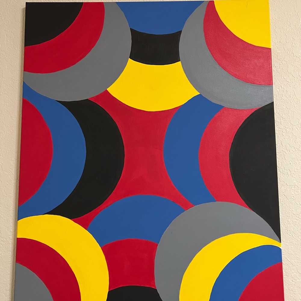 This piece is hand painted original one of a kind and signed by me